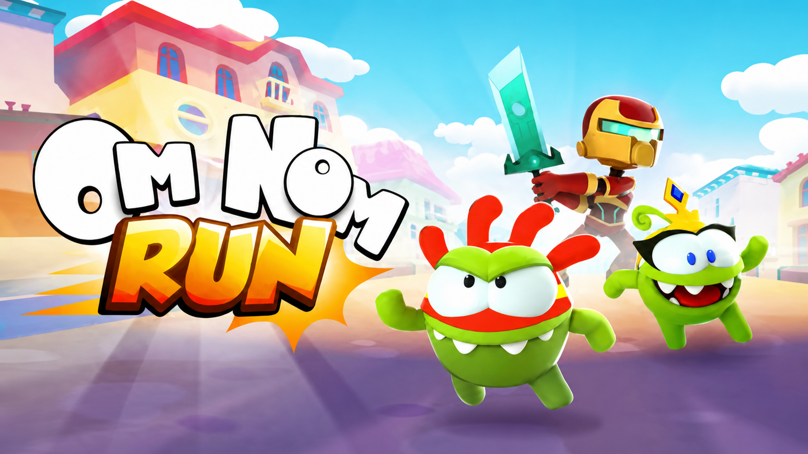 Om Nom Run game banner